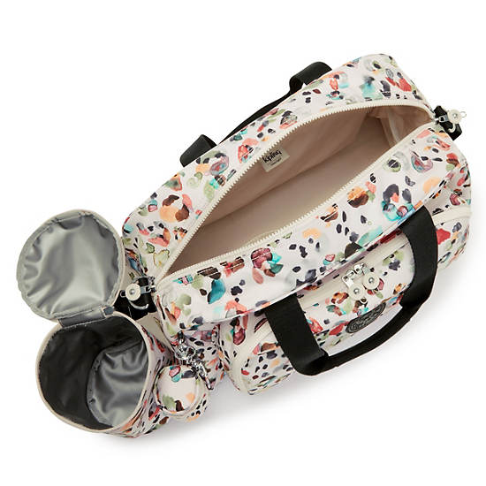 Sacs Kipling Camama Printed Diaper Bag Blanche | FR 1963AH